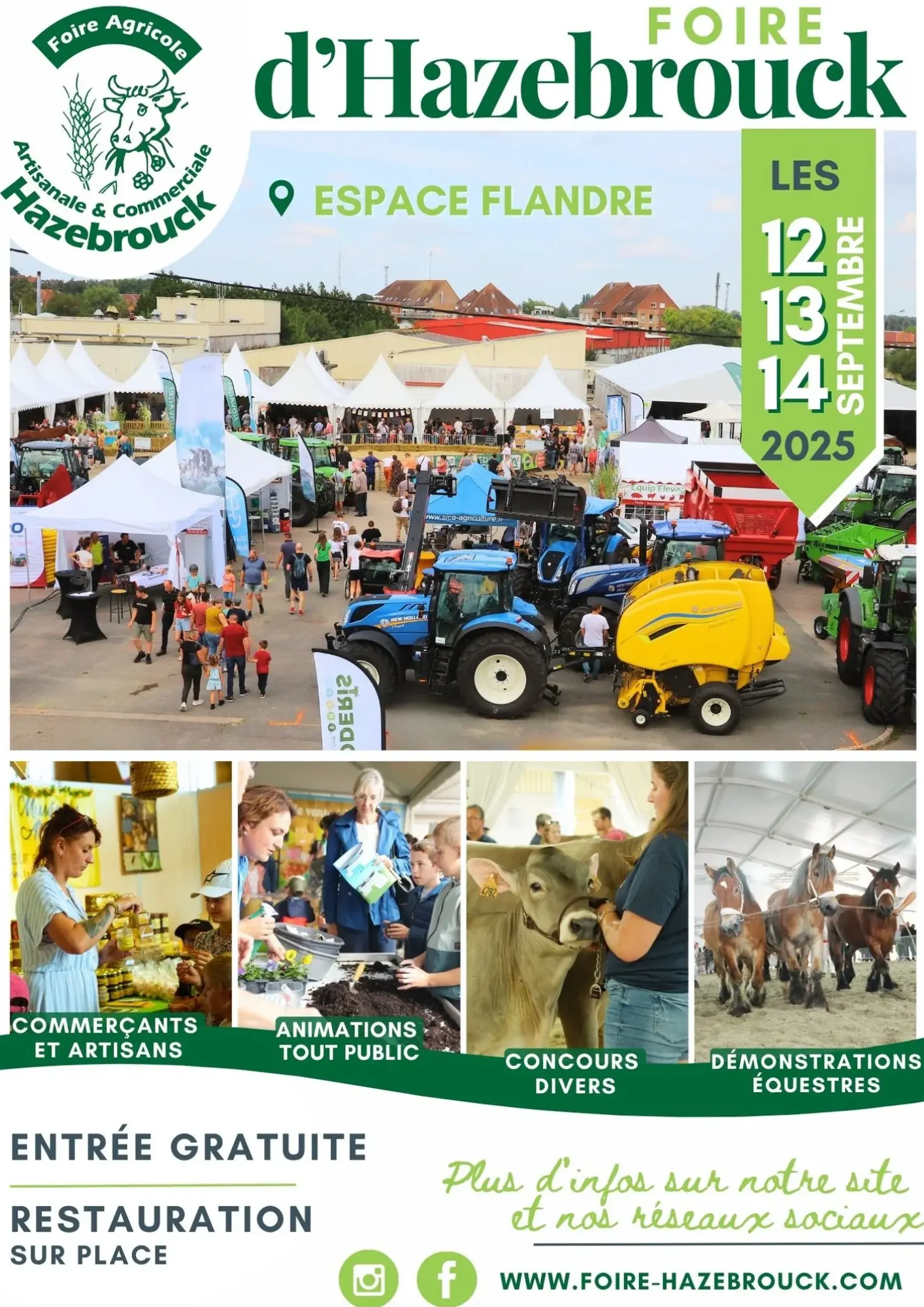 affiche de la foire d'Hazebrouck 2025