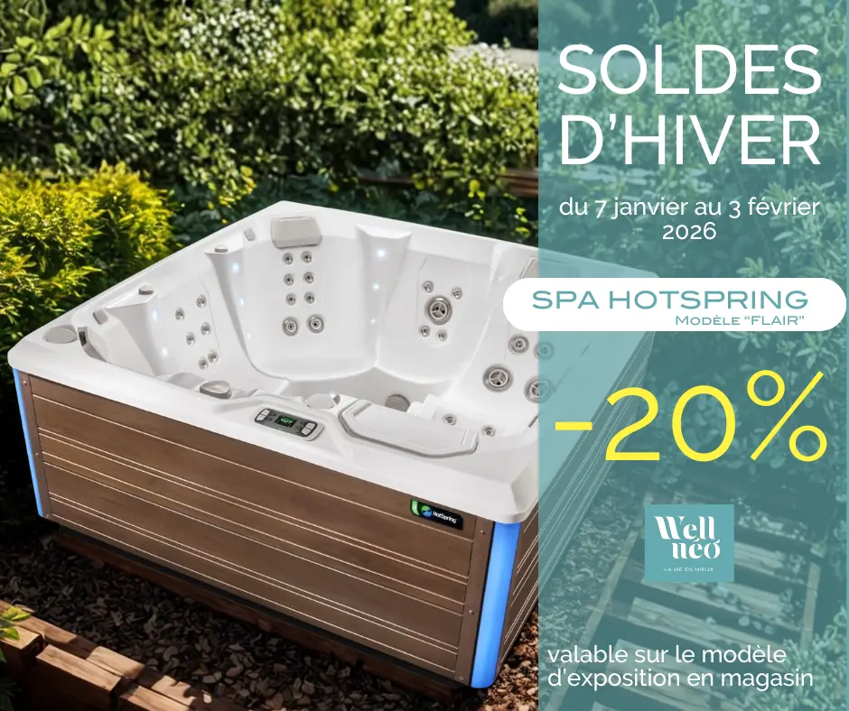 solde-flair -20% sur le modèle de spa Flair de la marque HotSpring®
